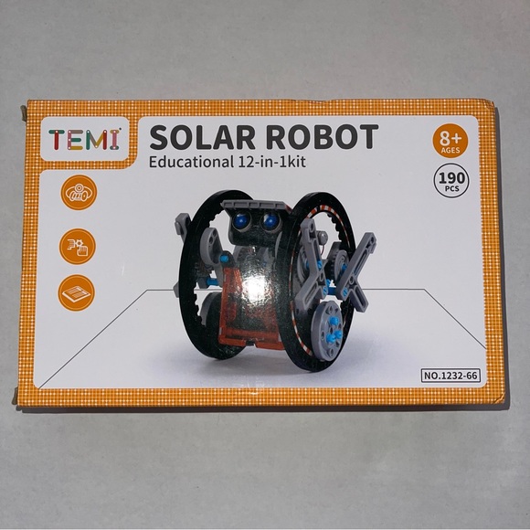 TEMI STEM Solar Robot Kit for Kids 12-in-1 Educational STEM Science Experiment - Picture 1 of 2